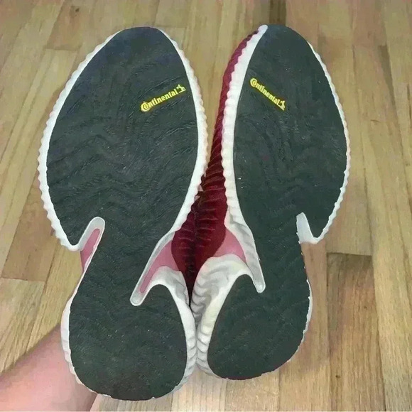 Women’s Adidas Alphabounce Instinct Burgundy Sneakers Continental Soles Size 6.5 - Picture 5 of 10